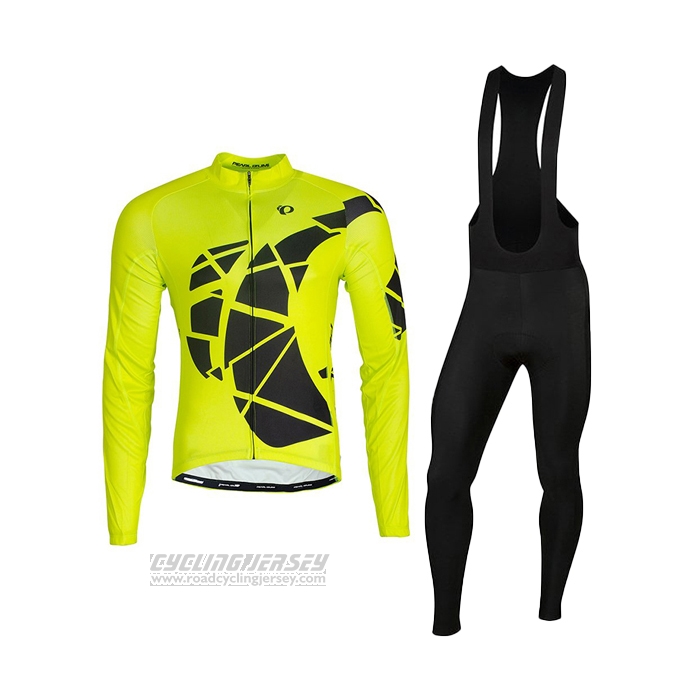 2021 Cycling Jersey Pearl Izumi Yellow Long Sleeve and Bib Short